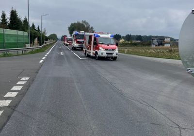 Absicherung der Einsatzübung B67 (27.09.2025)